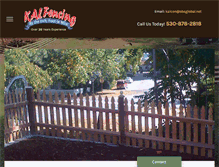 Tablet Screenshot of kalfencing.com